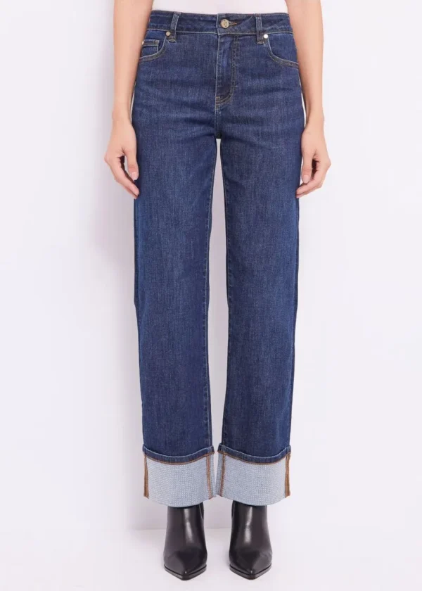 PANTALON JEANS CON VUELTA